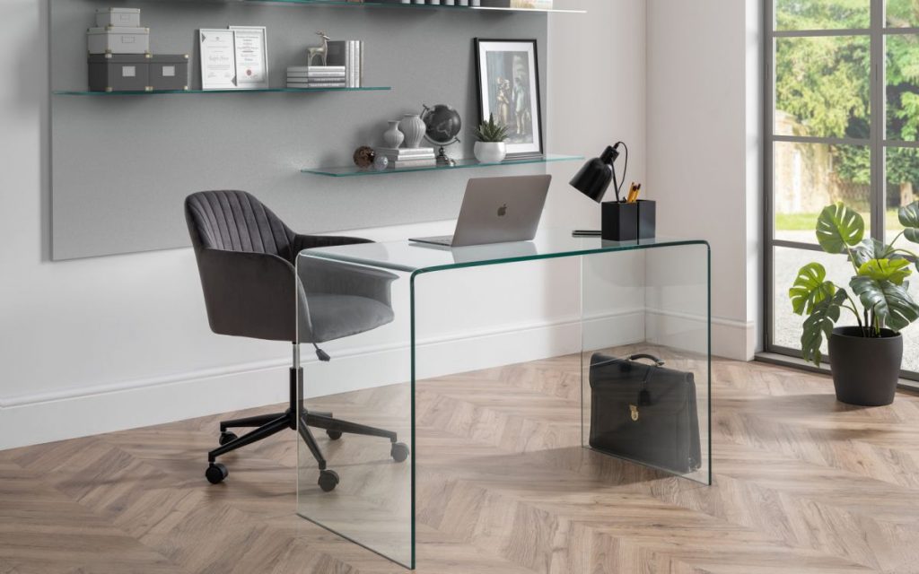 amalfi desk kahlo grey chair roomset